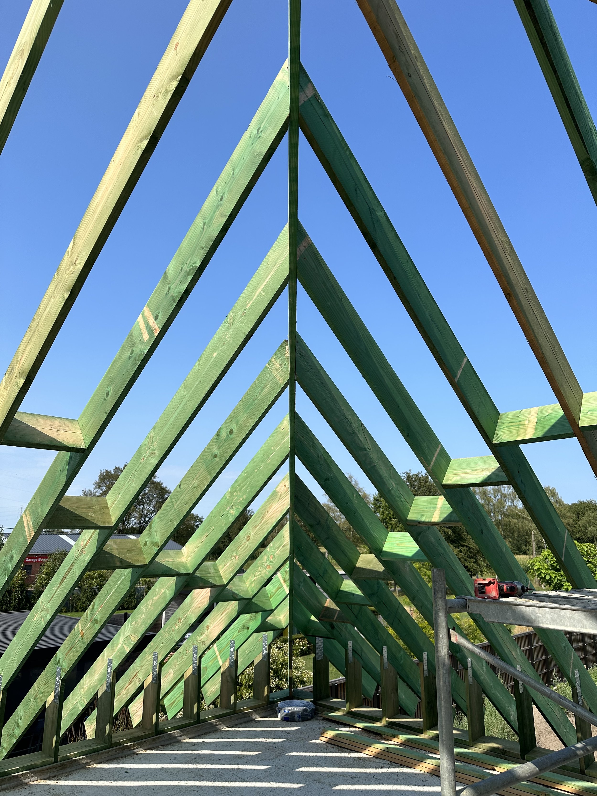 dakconstructie in Geel