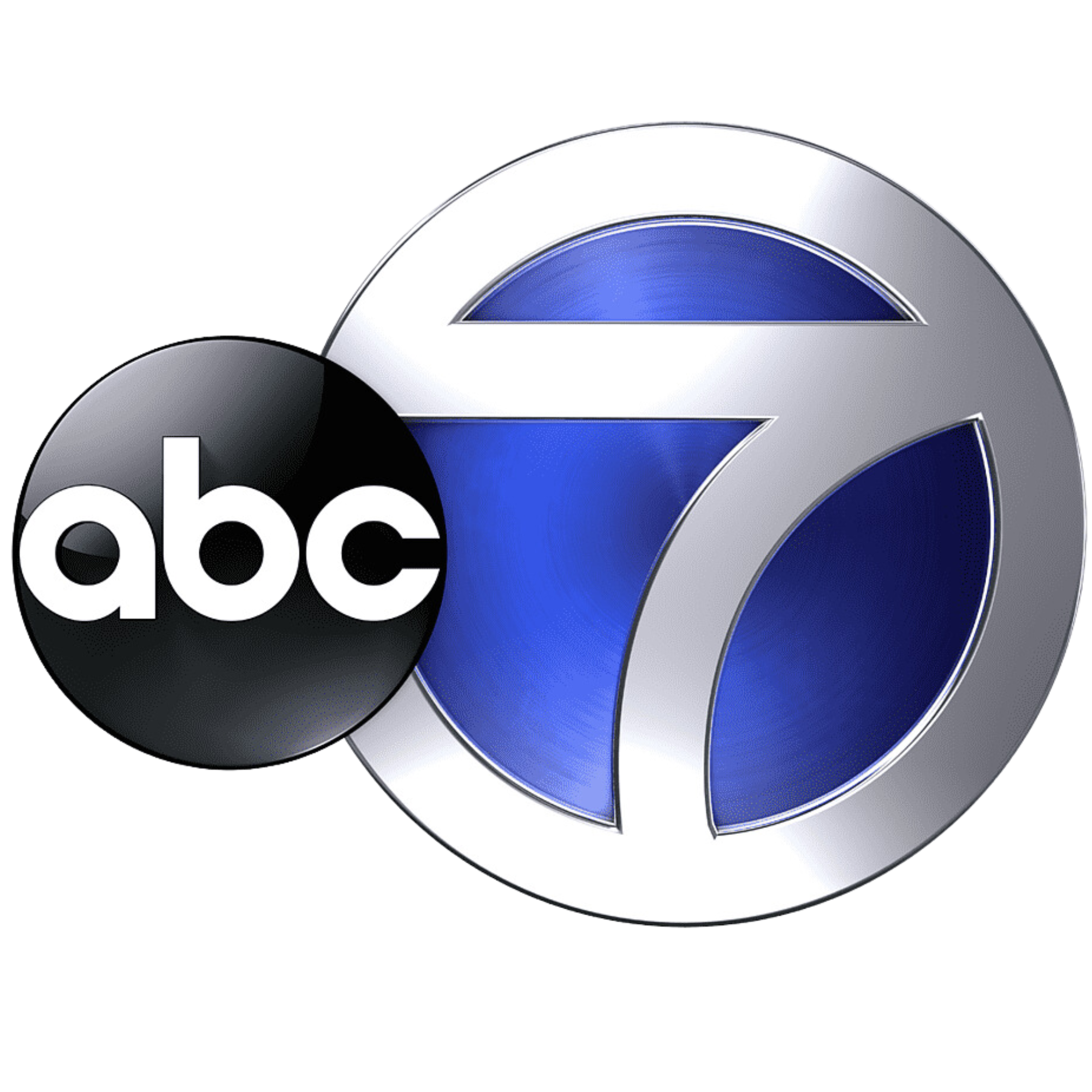 ABC 7 logo with a black circle and silver-blue number 7