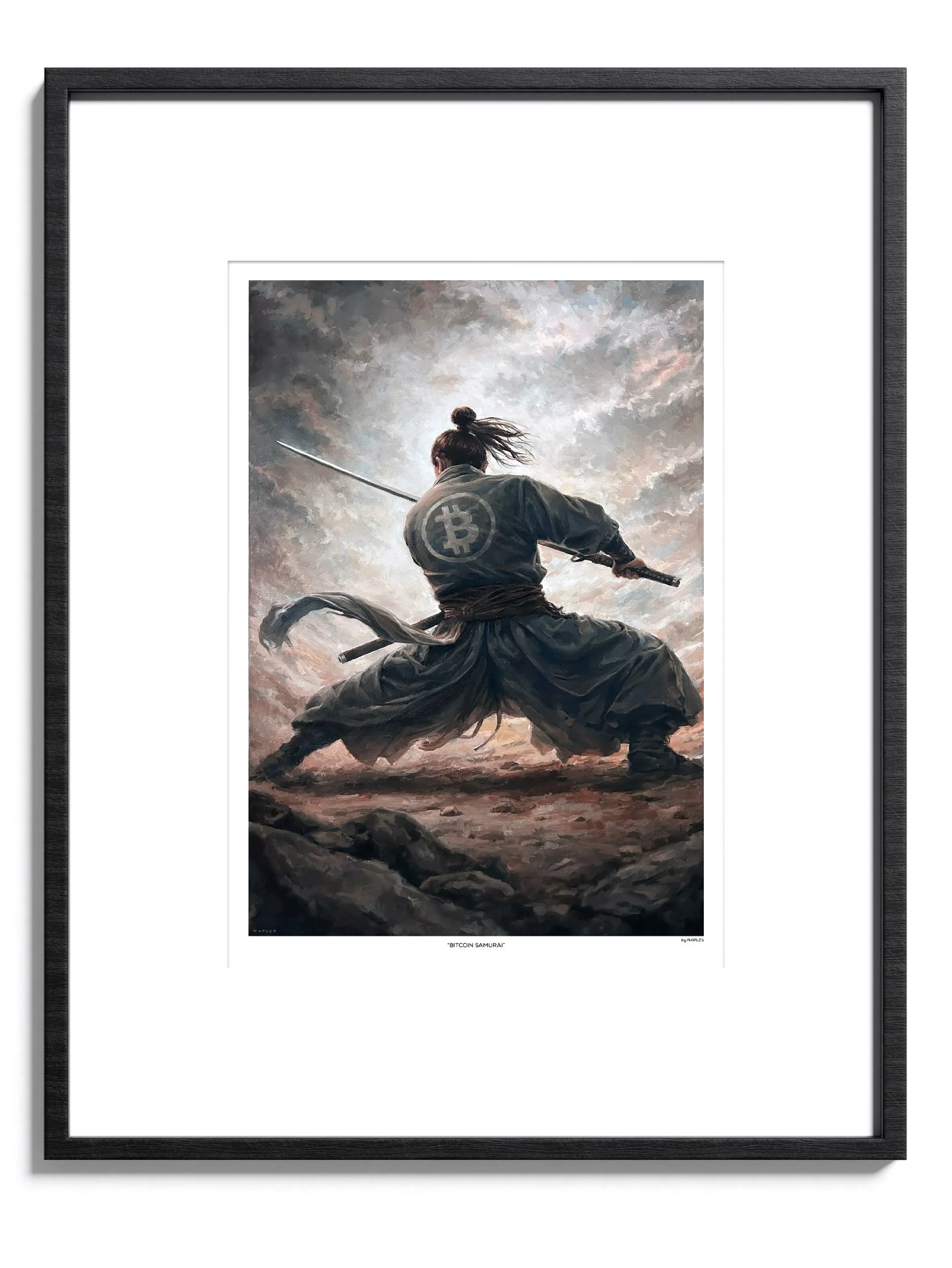 Bitcoin Samurai FRAMED PRINT