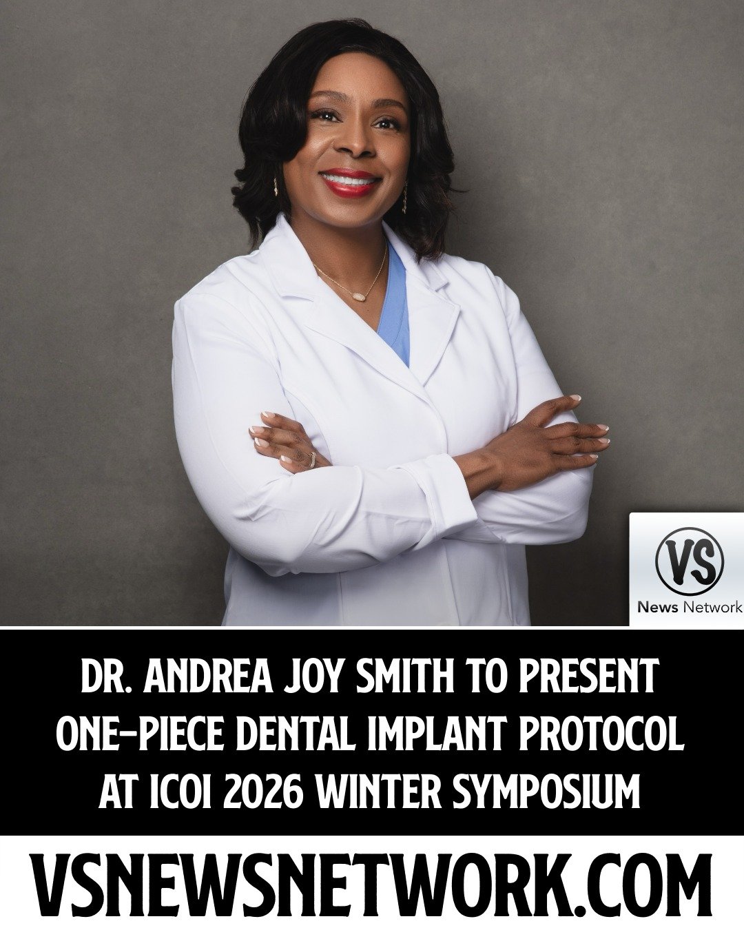 Dr. Andrea Joy Smith (@drandreasmith) to Present One-Piece Dental Implant Protocol at ICOI (@icoidental) 2026 Winter Symposium

#Dentistry #DentalImplants #ICOI #DentalConsultant #DentalEducation