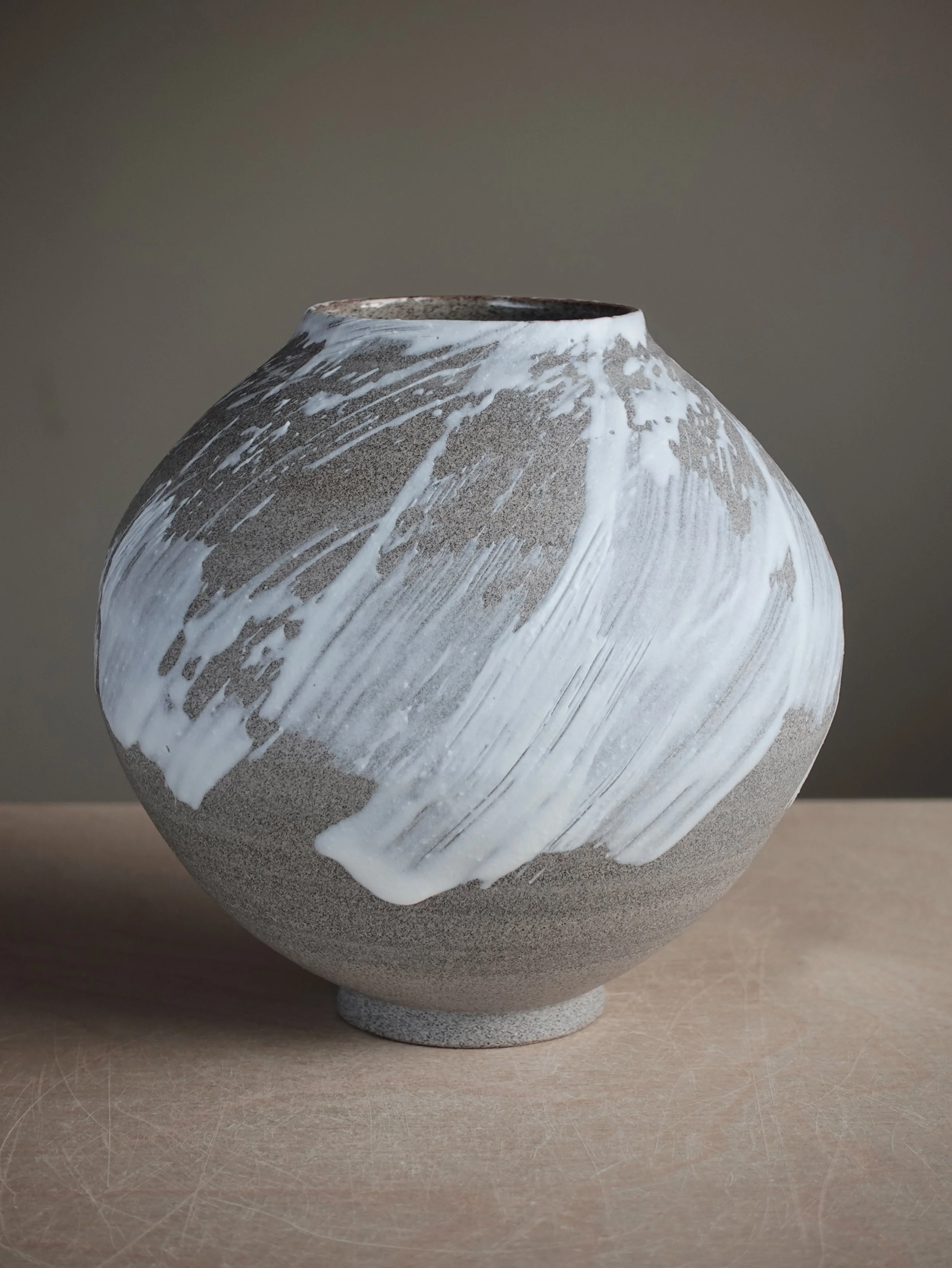 Stonewash Moon Jar
