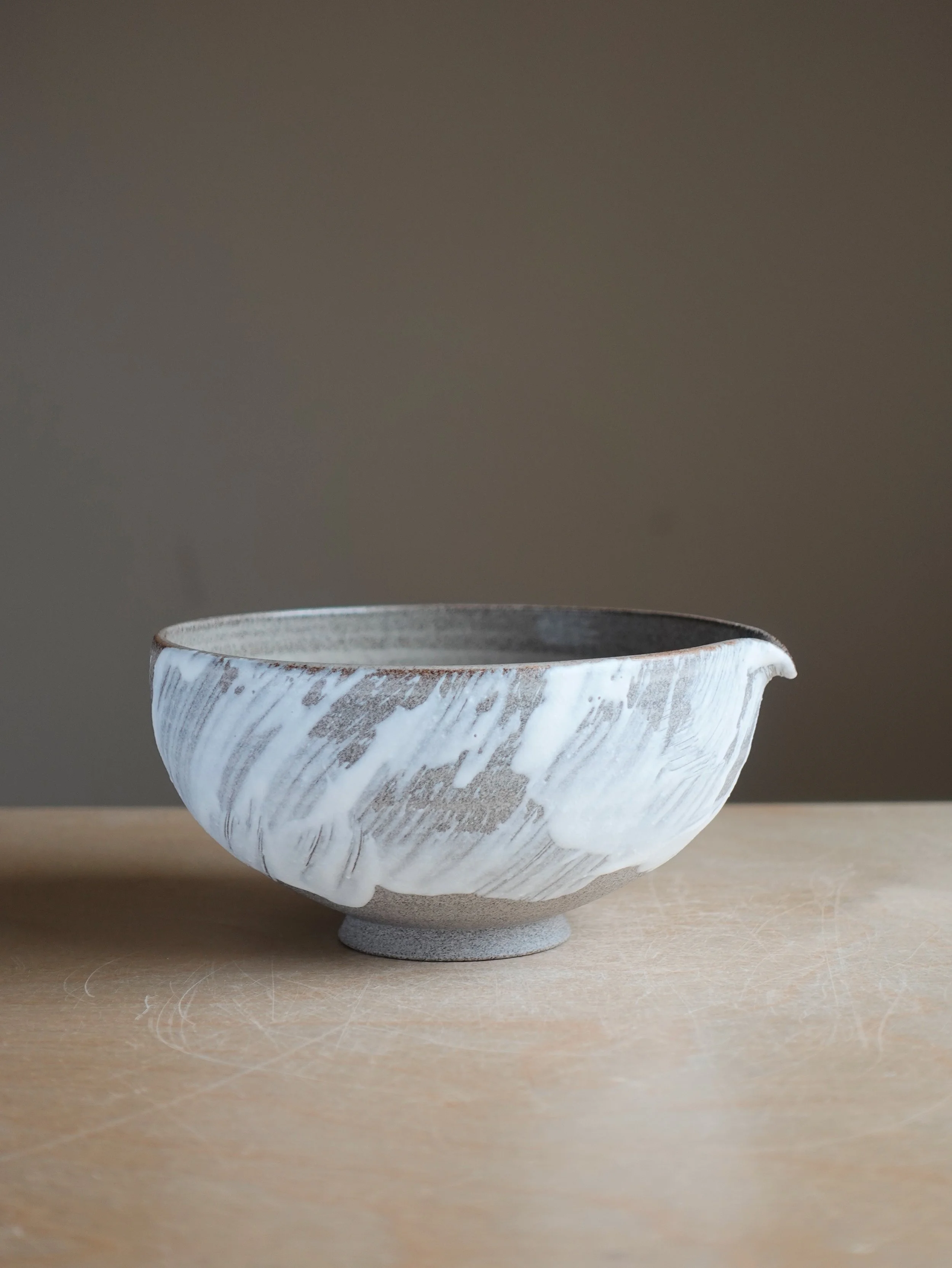 Stonewash Katakuchi Matcha Bowl