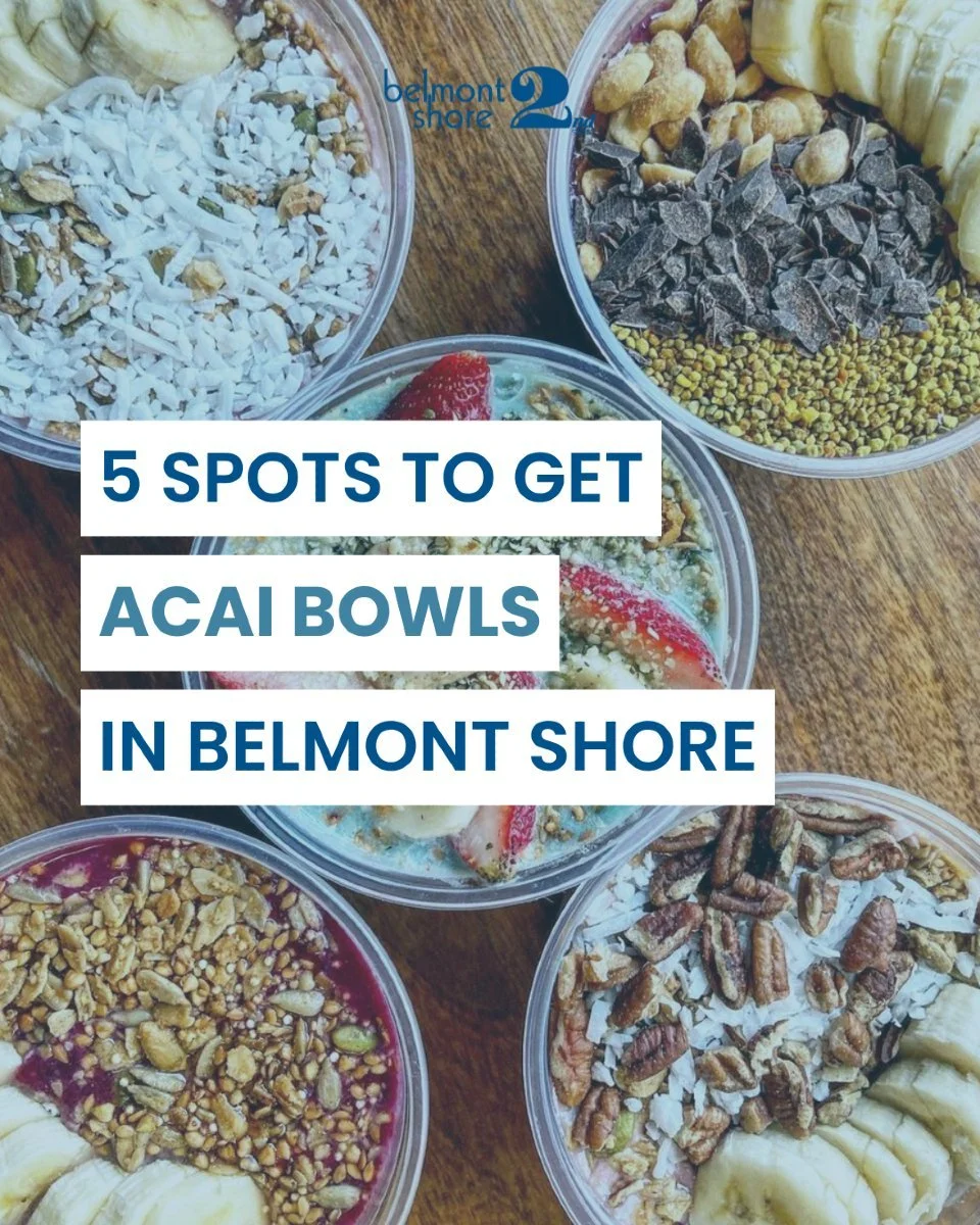 Nothing says summer like an acai bowl in hand. 🥣💜

Whether you're cooling off after the beach or grabbing a midday pick-me-up, Belmont Shore has no shortage of delicious spots to build your perfect bowl:

🥤 @saludjuice &ndash; Wellness shots, smoo