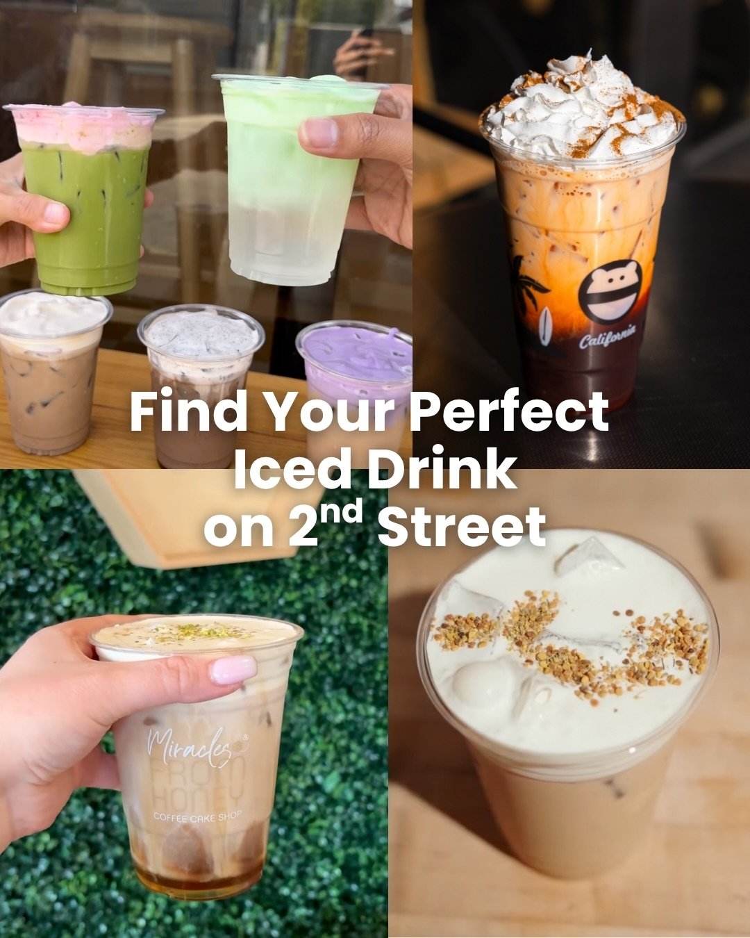 Looking for the perfect iced drink in Belmont Shore, Long Beach, CA? 

From creamy matcha to sweet boba and refreshing espresso drinks, our local spots have something for every craving. Sip while you stroll, shop, and enjoy the coastal vibes 🌊✨

Che