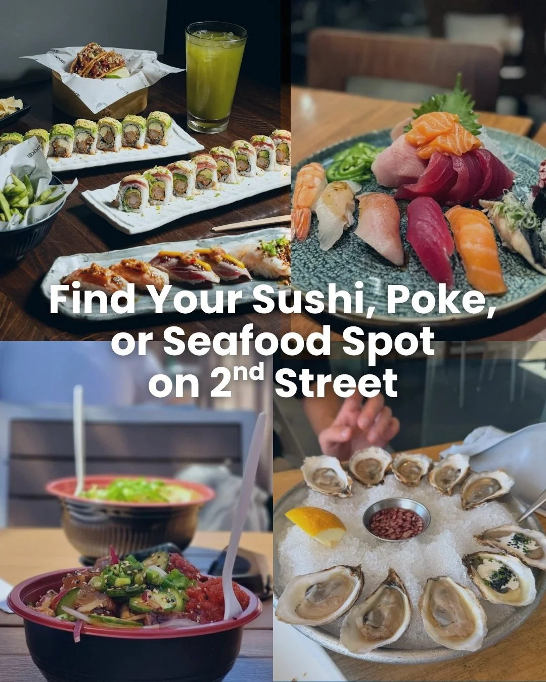 Craving fresh sushi, flavorful poke, or coastal seafood in Long Beach? 🍣🌊

Our neighborhood is packed with must-try flavors, from casual poke bowls to elevated sushi spots, all delivering fresh coastal favorites worth trying.

Try spots like Poke P