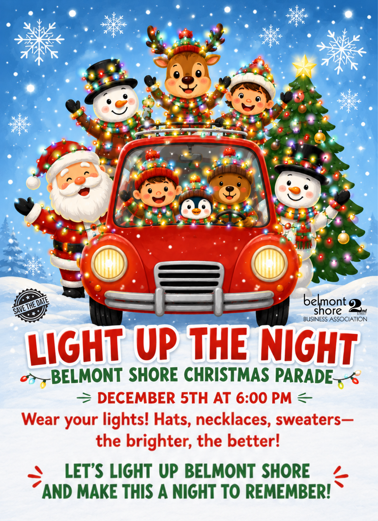 42nd Annual Belmont Shore Christmas Parade - Light up the Night!