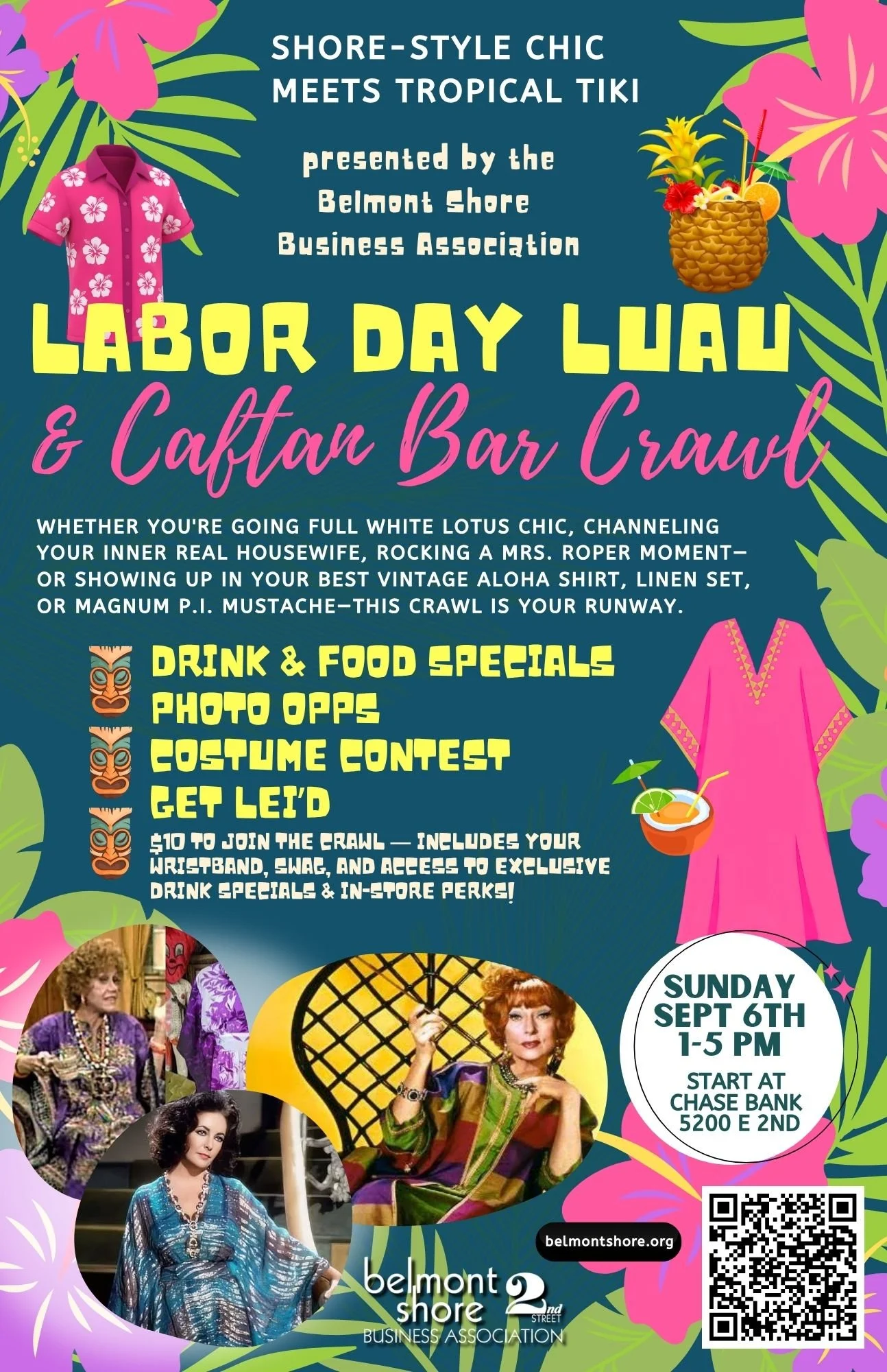 Labor Day Luau & Caftan Bar Crawl