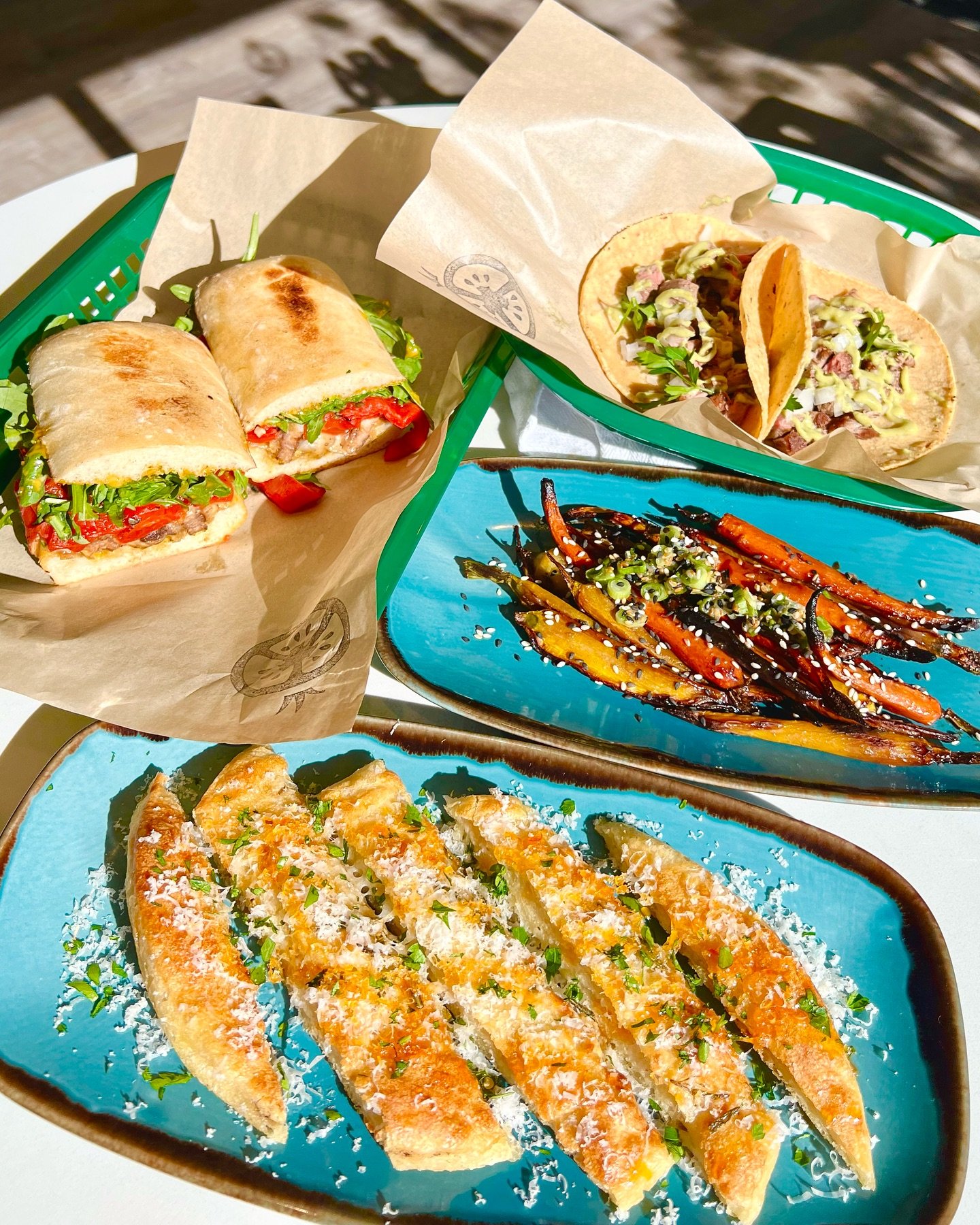 Dinner is served. New items for dinner that are HAWT HAWT HAWT🔥

&ldquo;Flank Me Up Papi&rdquo;: caramelized onions, flank steak, provolone, chipotle chimichurri aioli, roasted red peppers, arugula on roasted garlic oil ciabatta

&ldquo;Glazed Miso 