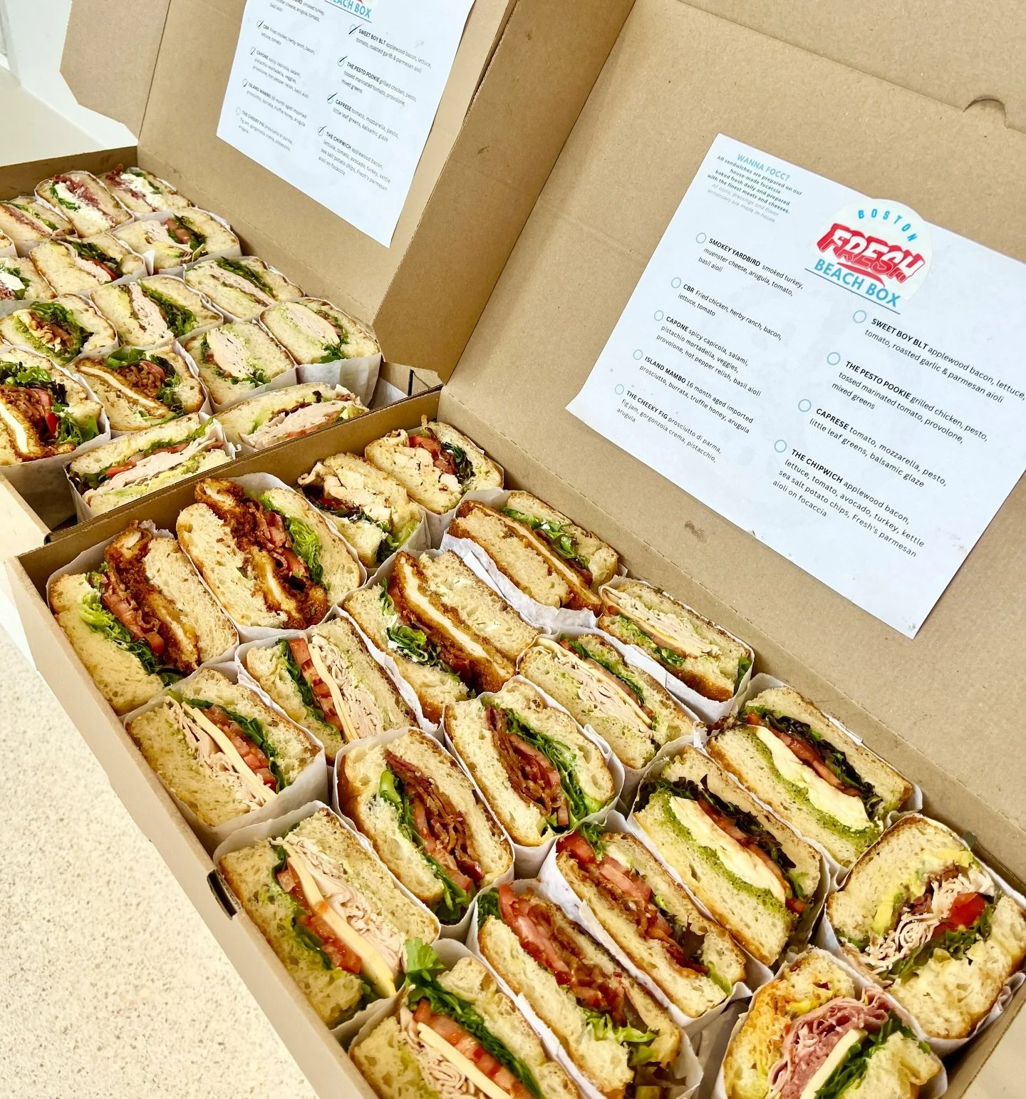 Cater with us through our Cambridge location! 

Catering menu can be found on our website. Place orders through EZCater or by emailing us directly contact@freshboston.com. Delivery available.