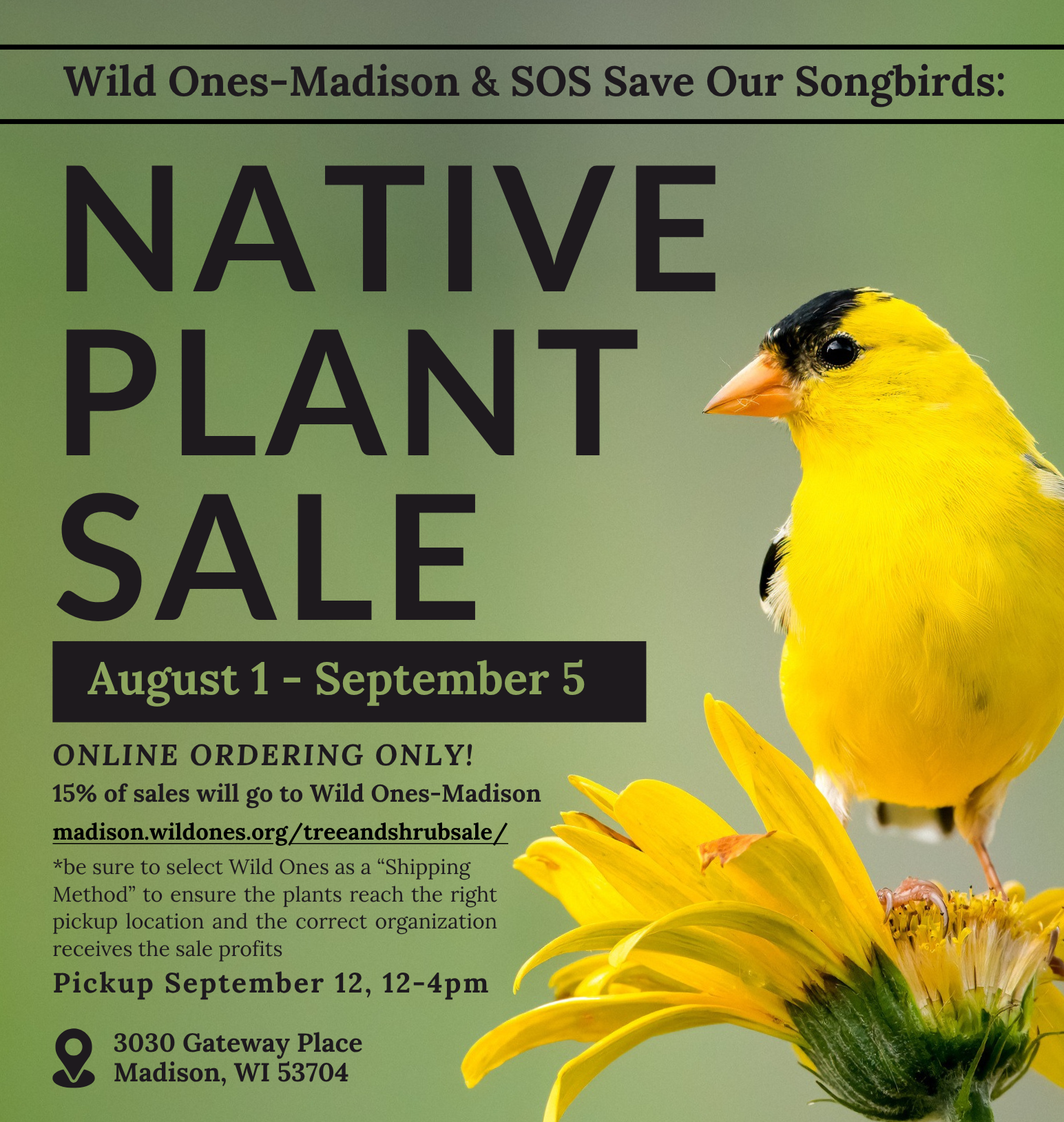 Last Day of Native Plant Sale Ordering
