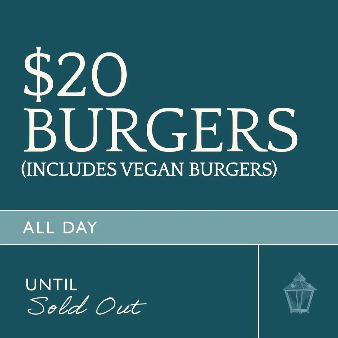 $20 Wagyu Beef Burgers (including Vegan Burgers) | Every Tuesday ALL DAY