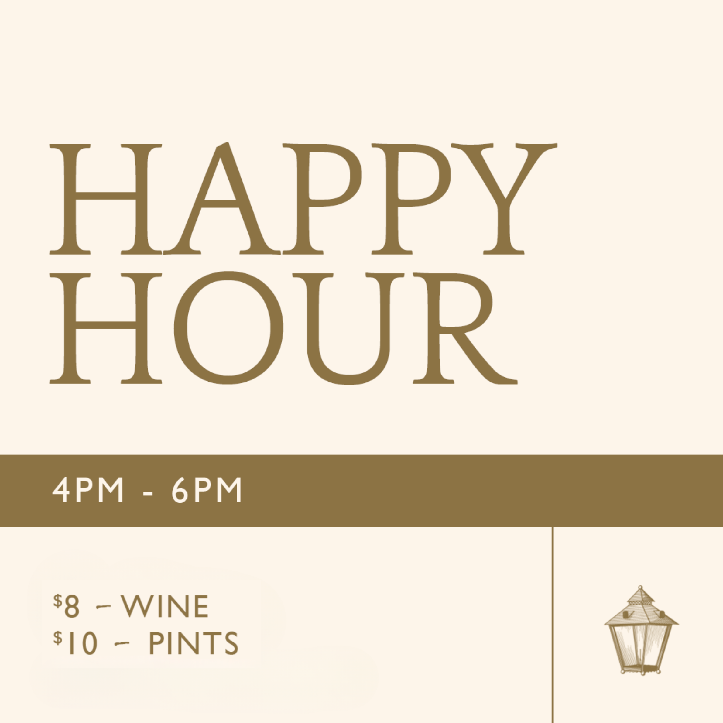 Weekday Happy Hour | 4-6pm