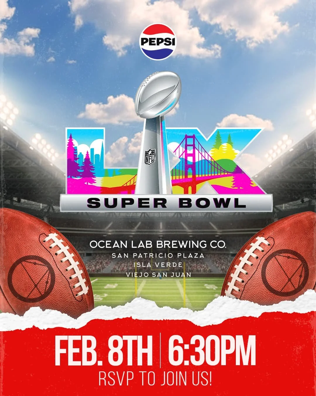 Super Bowl en Ocean Lab Brewing