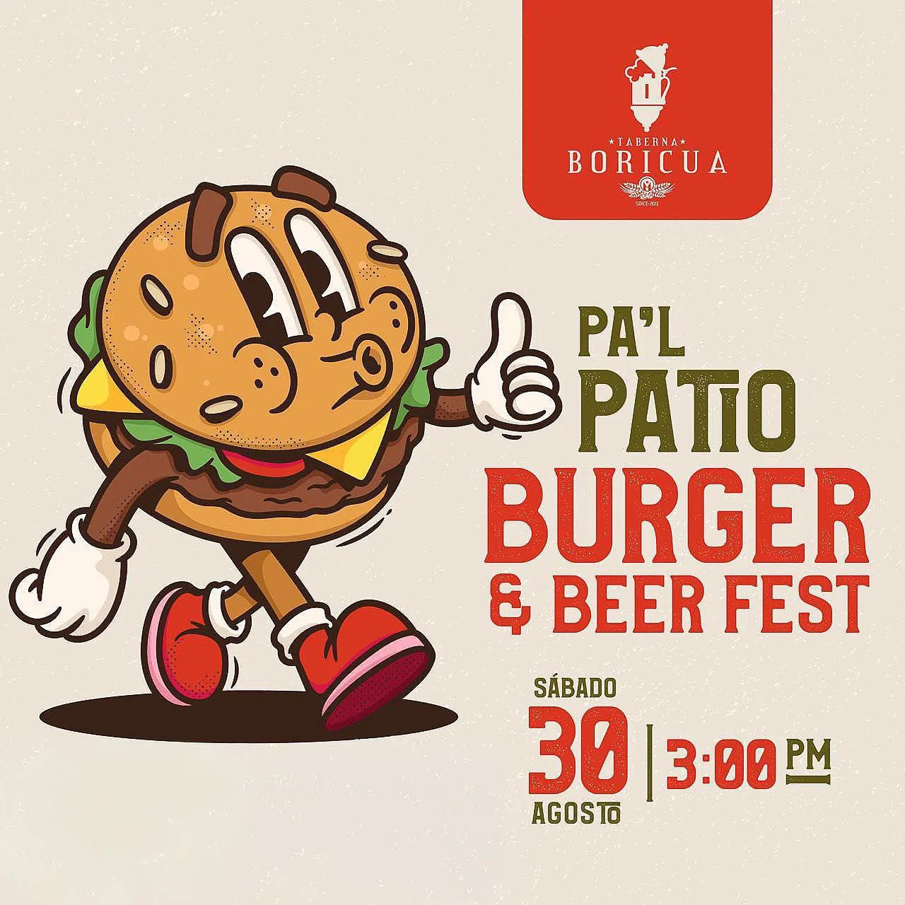 Pa'l Patio Burger & Beer Fest en Taberna Boricua