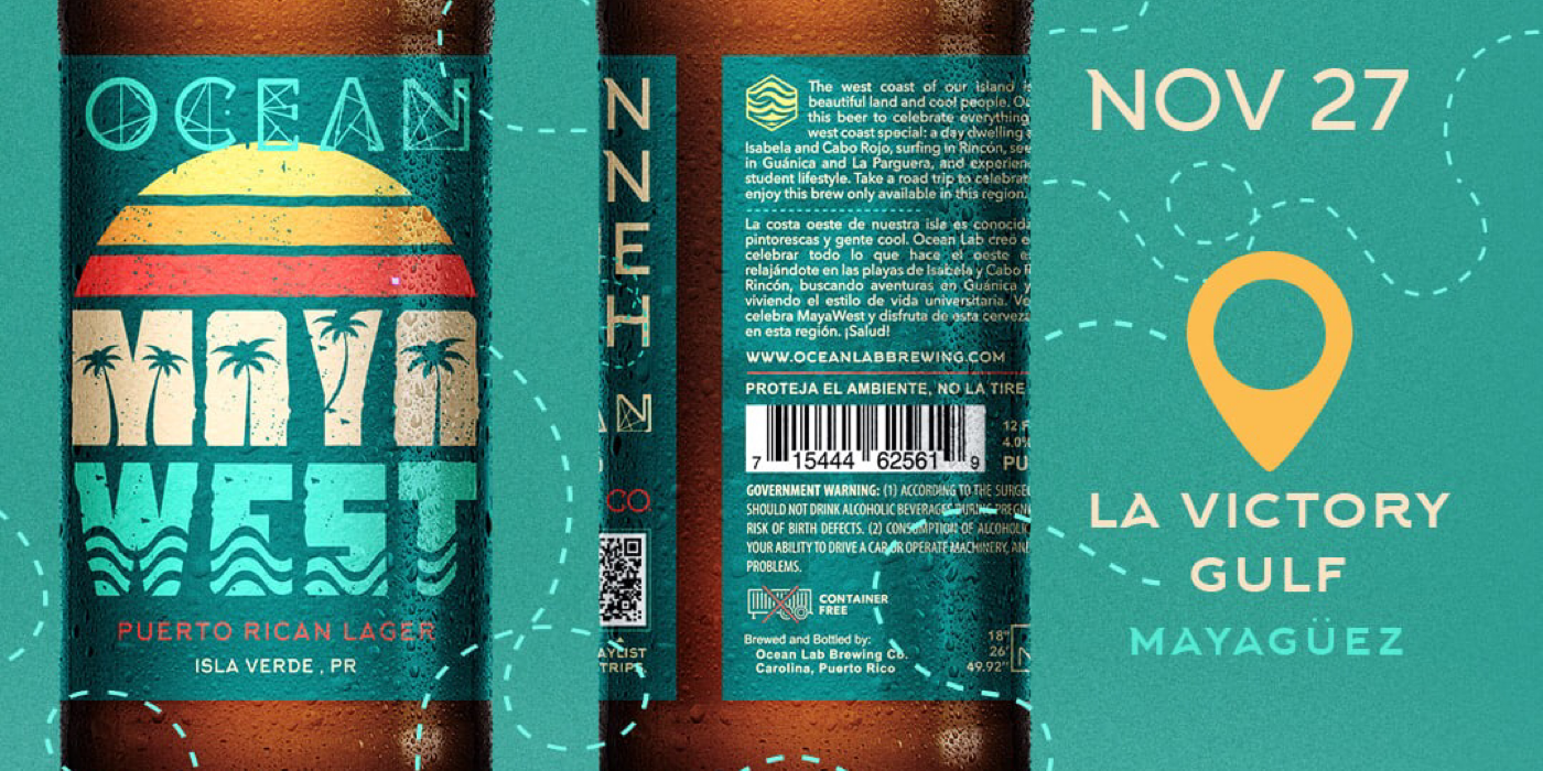 Ocean Lab Brewing anuncia Maya West, primera cerveza por región de Puerto Rico