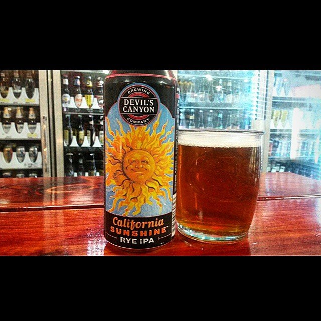 Devil's Canyon California Sunshine Rye IPA vía @valdorm en Instagram