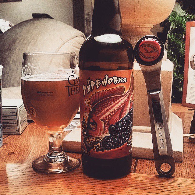 Pipeworks Crimson Snapper Imperial IPA vía @craftbeerpro en Instagram