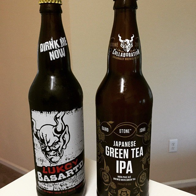 Stone Lukcsy Basartd y Green Tea Japanese IPA vía @mauricioh77 en Instagram