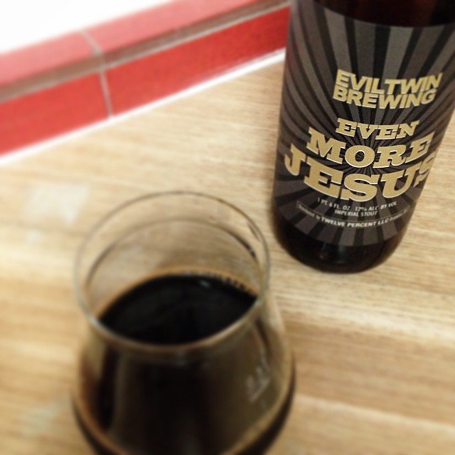 Eviltwin Even More Jesus Imperial Stout vía @j_sanmurphy en Instagram