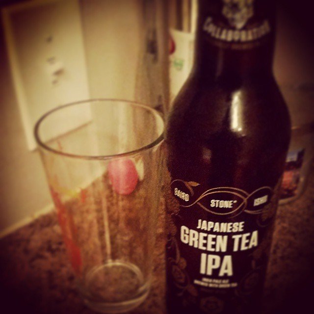 Stone/Baird/Ishii Japanese Green Tea IPA vía @craftbeerpro en Instagram