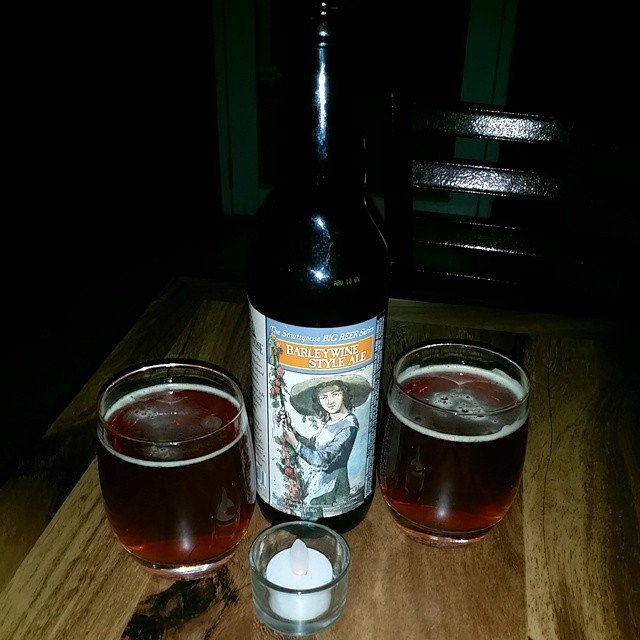 Smuttynose Barleywine Style Ale vía @budmanrm en Instagram