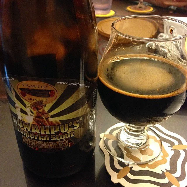 Cigar City's Hunahpus Imperial Stout vía @j_sanmurphy en Instagram