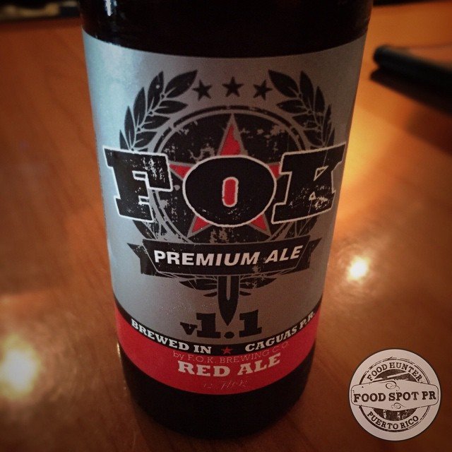 FOK Brewing Red Ale vía @foodspotpr en Instagram