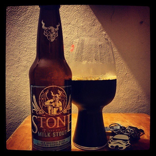 Stone Coffee Milk Stout vía @adejesus80 en Instagram