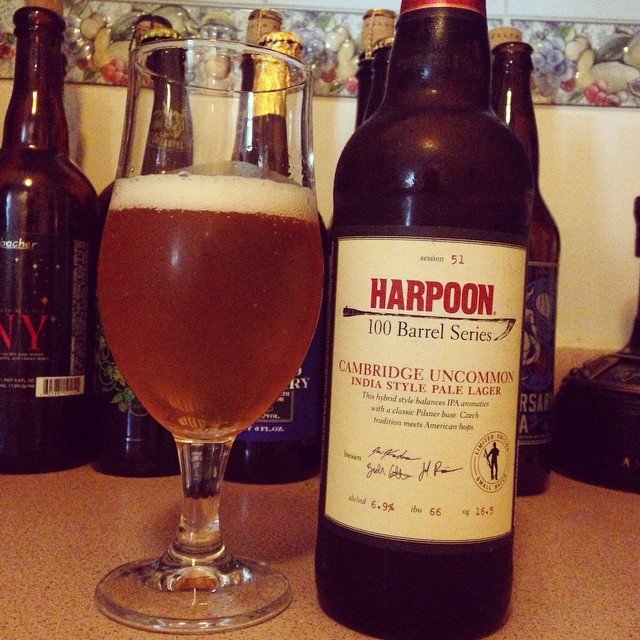 Harpoon 100 Barrel Series Cambridge Uncommon IPL vía @dehumanizer en Instagram 