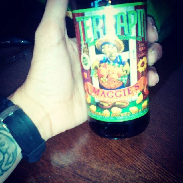 Terrapin Maggie's Peach Saison vía @juanybt en Instagram