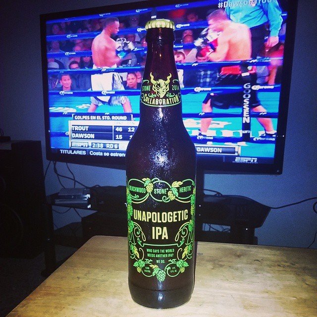 Stone Unapologetic IPA vía @negrirican en Instagram