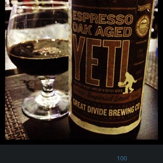 Great Divide Brewing Espresso Oak Aged Yeti vía @thecraftbeergal en Instagram
