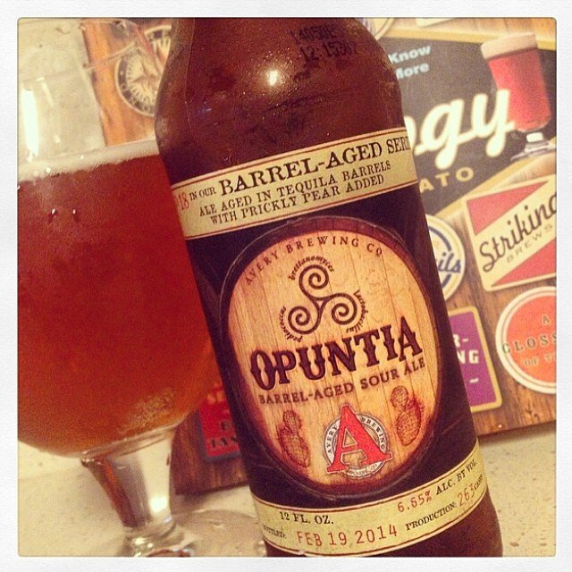 Opuntia Barrel Aged Sour Ale vía @thecraftbeergal en Instagram