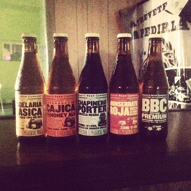 Cervezas de Bogotá Beer Company vía @monoespanita en Instagram