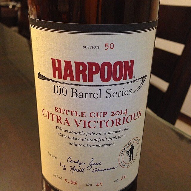 Harpoon 100 Barrel Series Citra Victorious vía @henryfdez en Instagram