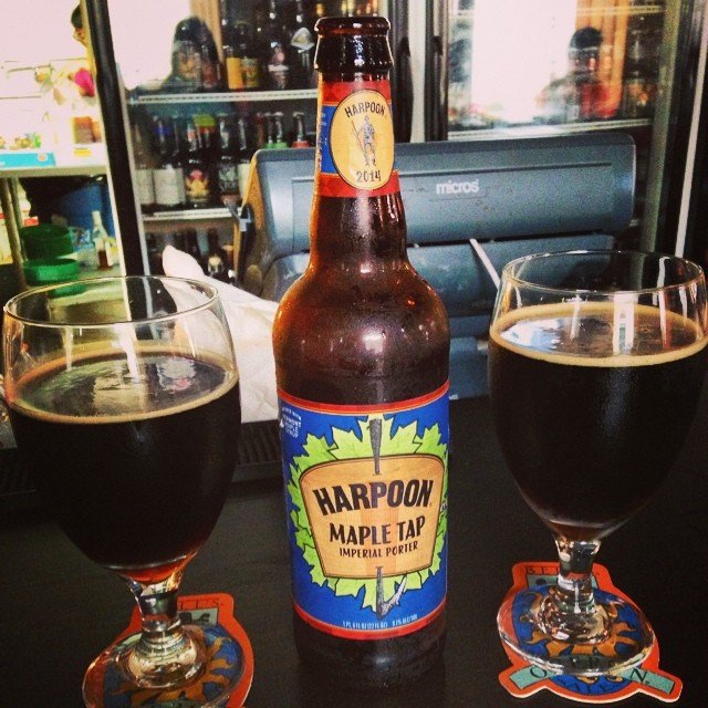 Harpoon Maple Tap Imperial Porter vía @dehumanizer en Instagram