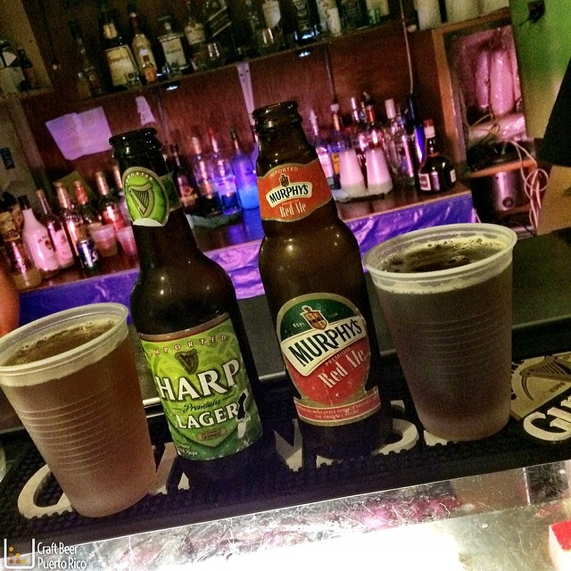 Harp Lager y Murphy's Red Ale