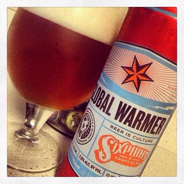 Sixpoint Glogal Warmer - Red/Amber Ale vía @thecraftbeergal en Instagram