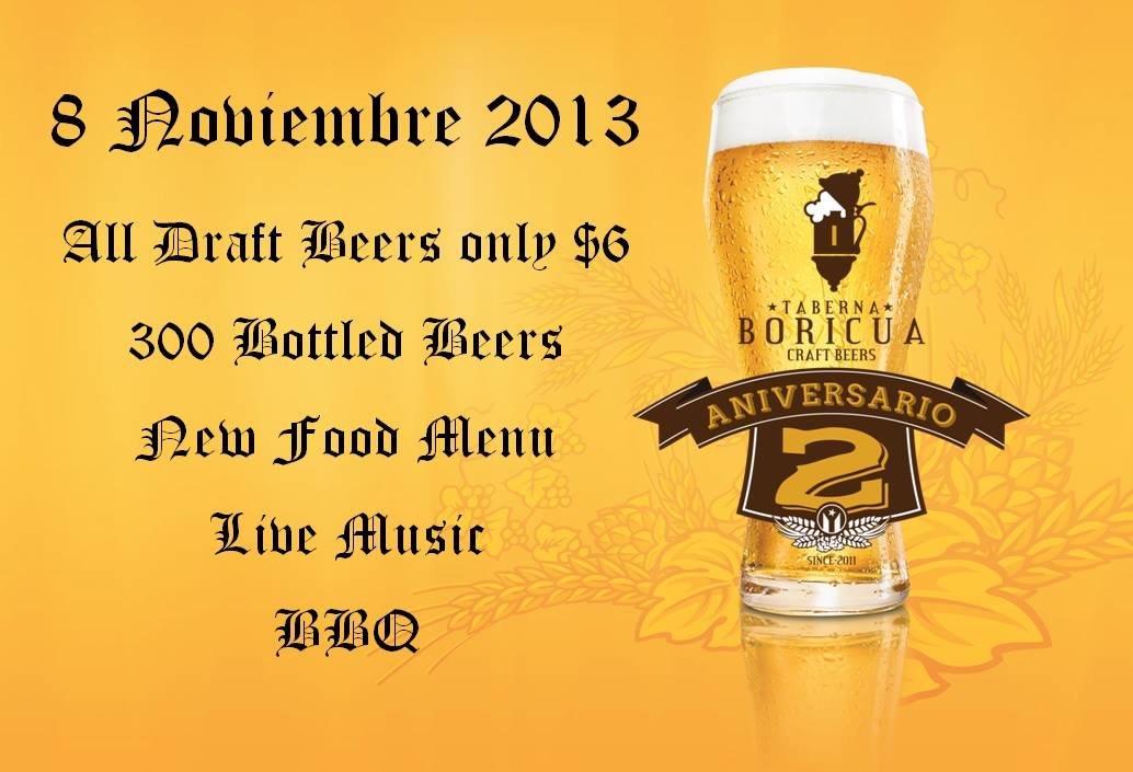La Taberna Boricua celebra su segundo aniversario mañana viernes 8 de noviembre
