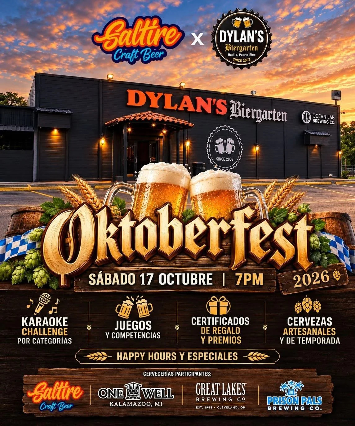 Oktoberfest en Dylan’s Biergarten en Hatillo