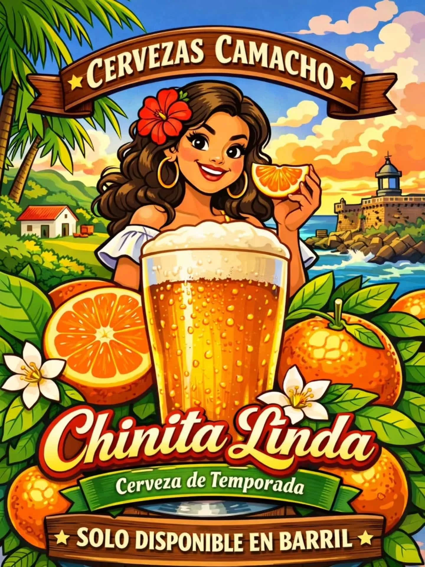 Cervezas Camacho lanza Chinita Linda, una saison elaborada con chinas de Jayuya