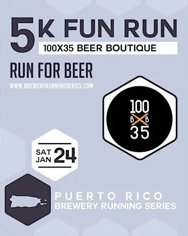 PR Brewery Running Series en 100x35 Beer Boutique en Cupey