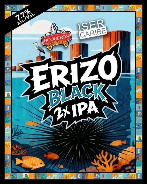 Boquerón Brewing lanza “Erizo”, una Black IPA en colaboración con ISER Caribe para apoyar la conservación marina