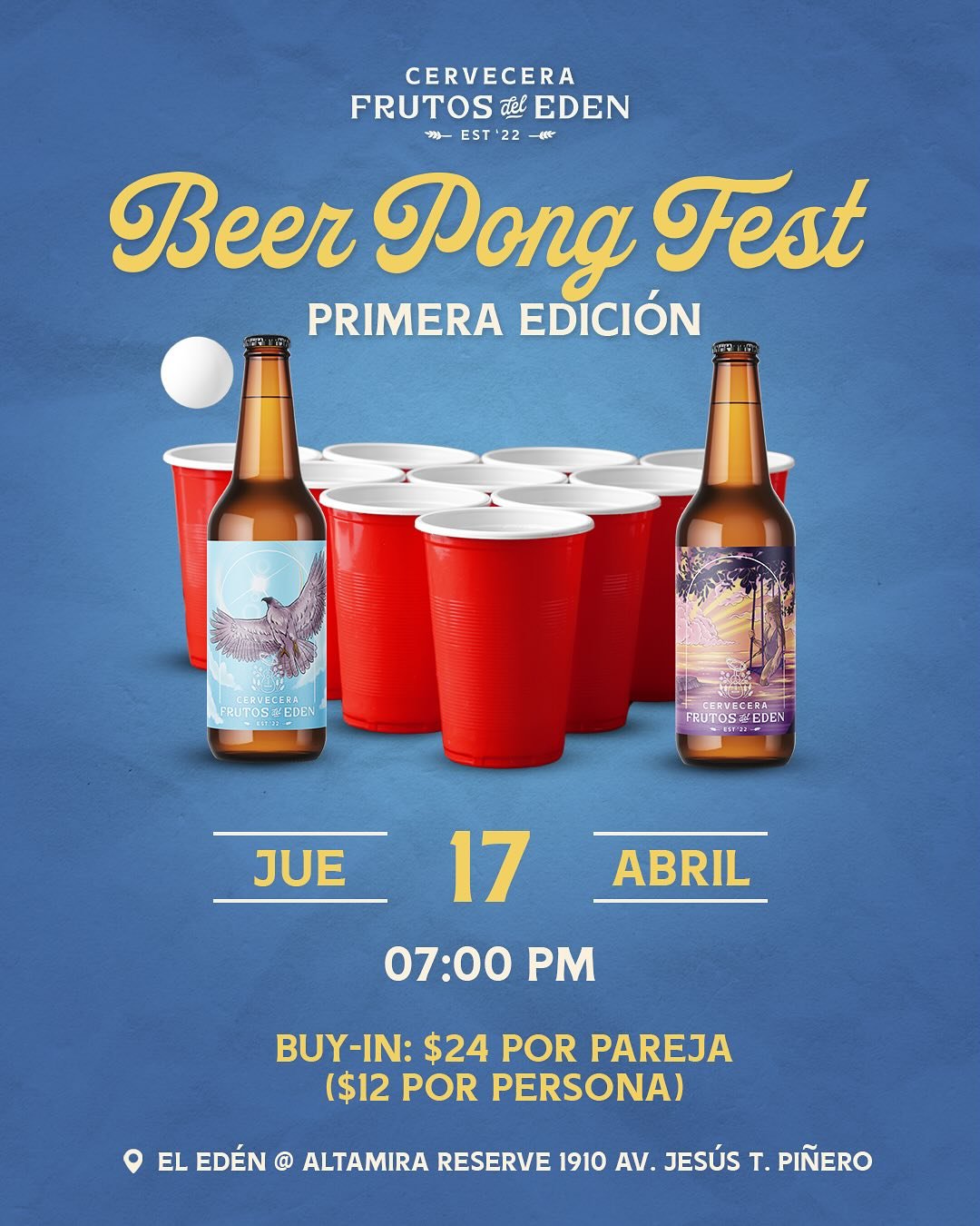 Beer Pong en Cervecera Frutos del Edén