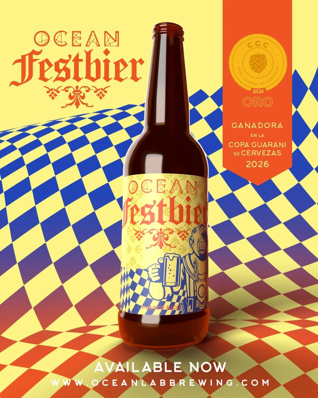 Ocean Lab Brewing anuncia su Ocean Festbier en botella tras ganar oro en la Copa Guaraní 2026