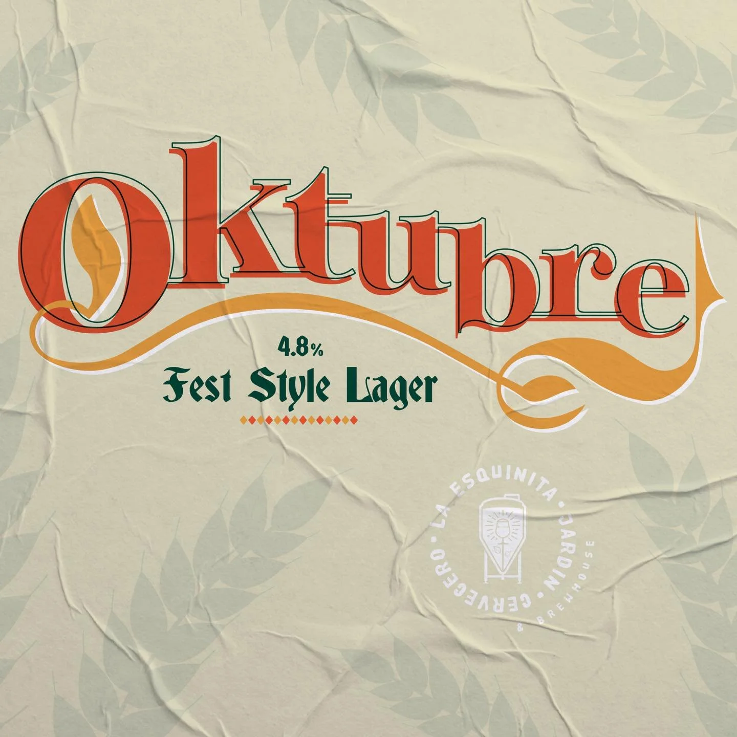 La Esquinita Brewhouse anuncia Oktubre, su lager de temporada