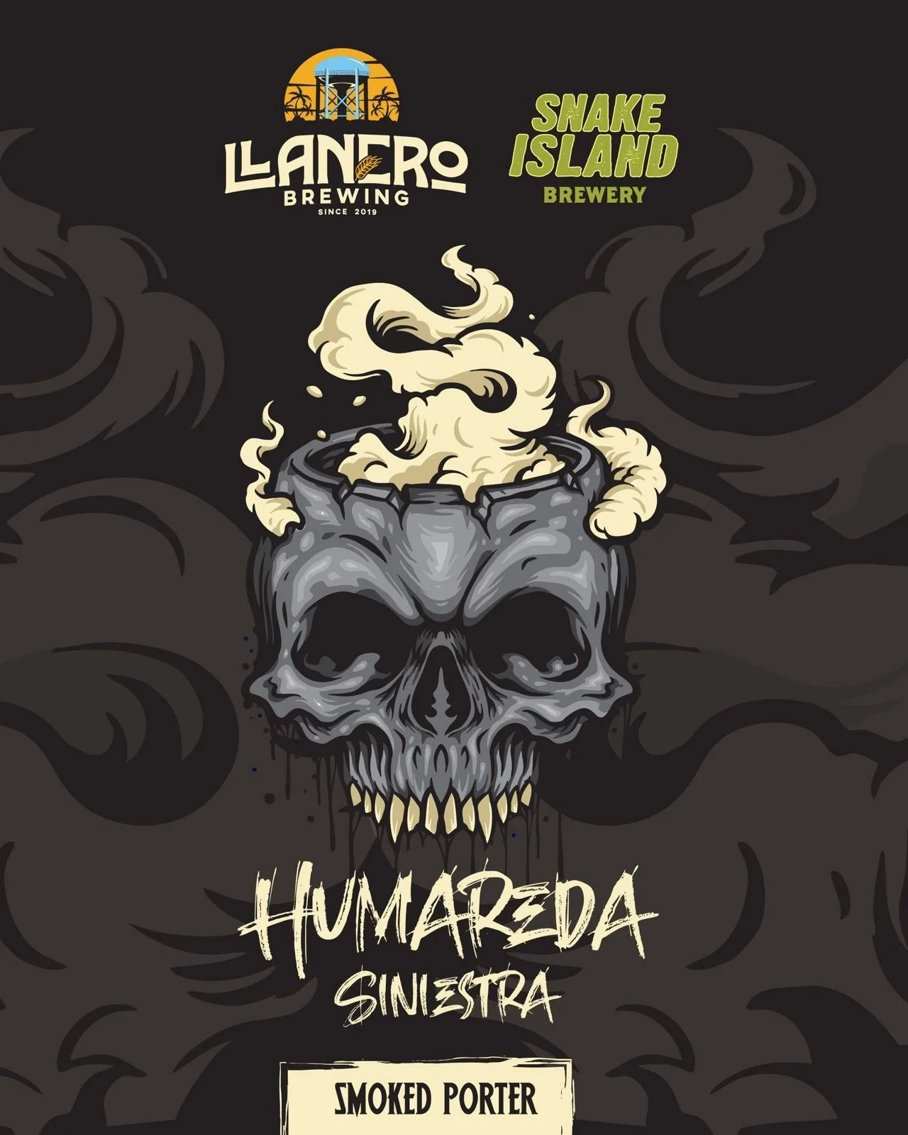 Snake Island y Llanero Brewing estrenan Humareda Siniestra Smoked Porter 