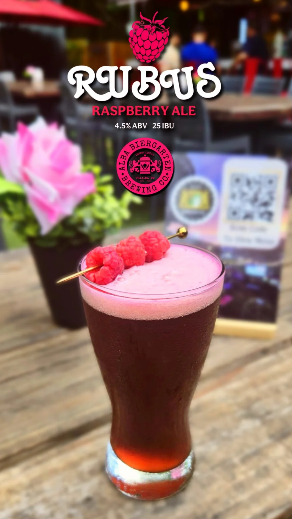 Alba Biergarten en Villalba lanza nueva cerveza, Rubus Raspberry Ale ...
