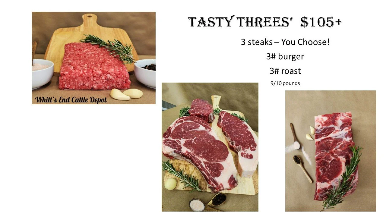 Mouth watering, tender and juicy home raised beef available in quarter