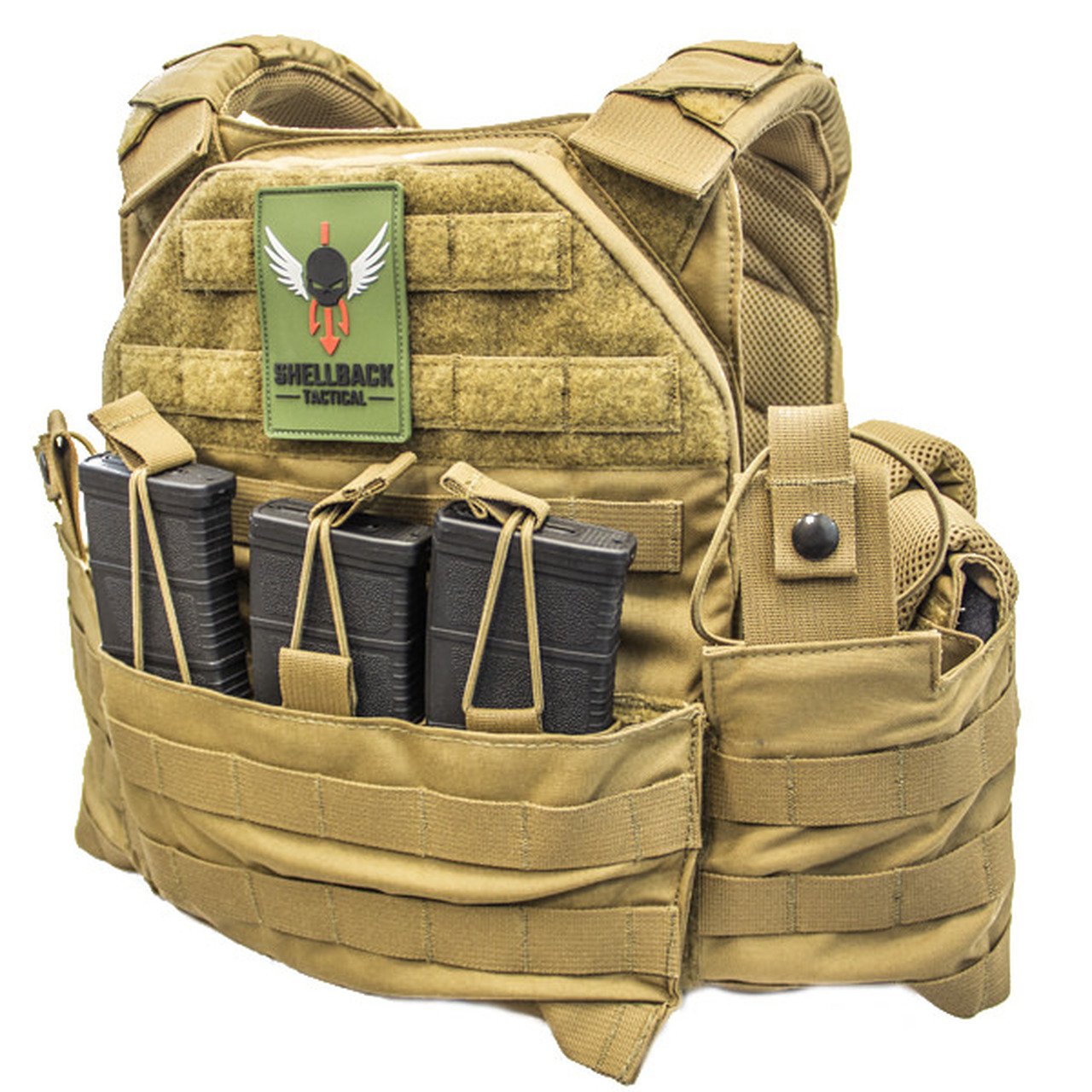 Shellback Tactical-SF Plate Carrier-Coyote-Front Side View.jpg